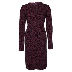 Givenchy, Aubergine colored leopard print dress.