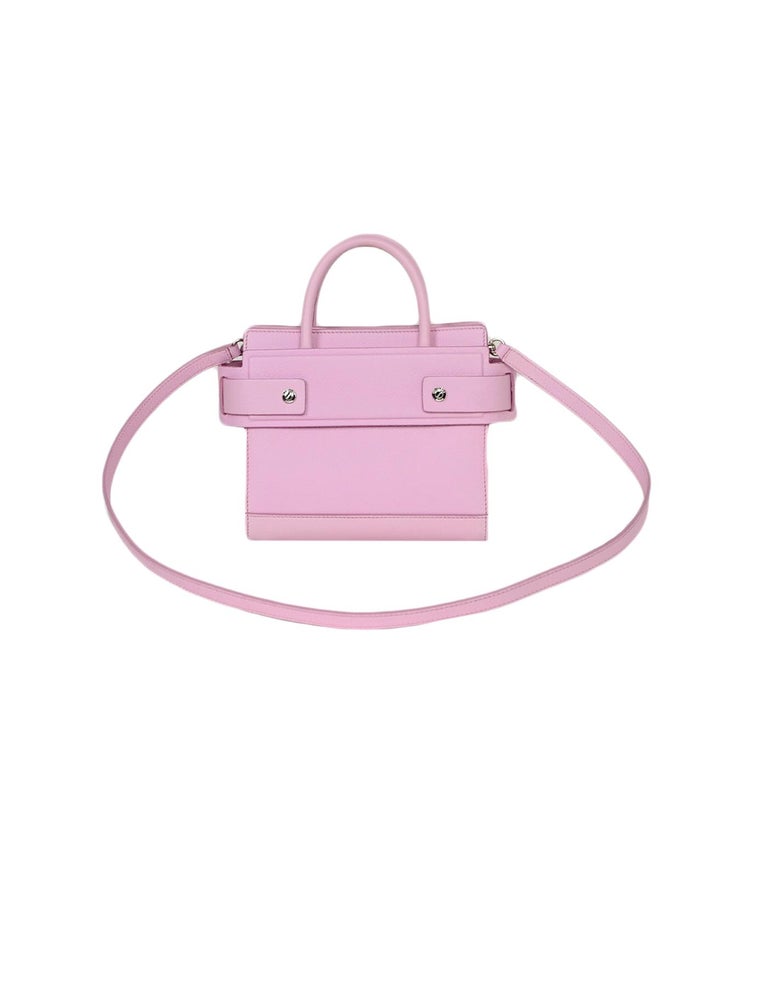 Givenchy Baby Pink Calfskin Leather Mini Horizon Satchel Crossbody Bag For Sale at 1stDibs