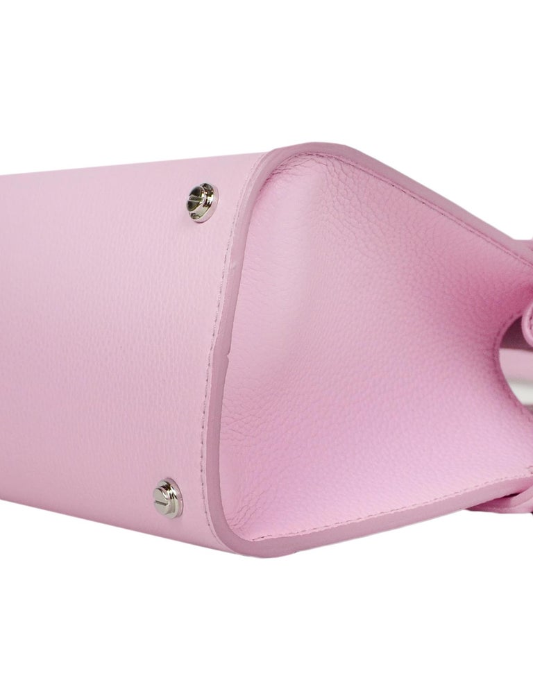 Givenchy Baby Pink Calfskin Leather Mini Horizon Satchel Crossbody Bag For Sale at 1stDibs