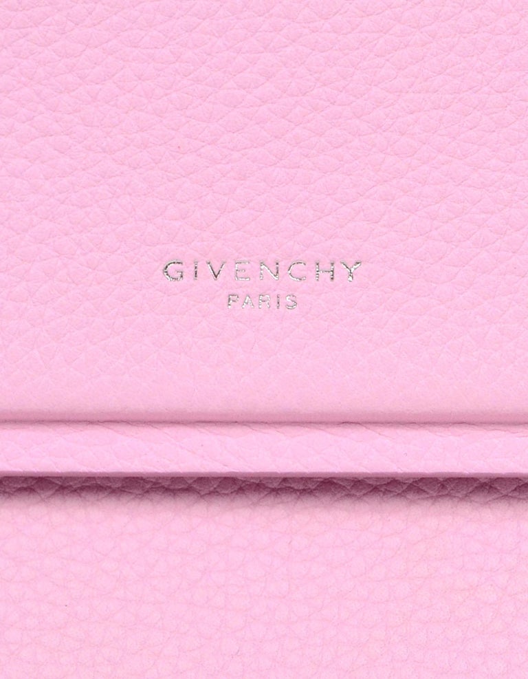 Givenchy Baby Pink Calfskin Leather Mini Horizon Satchel Crossbody Bag For Sale at 1stDibs