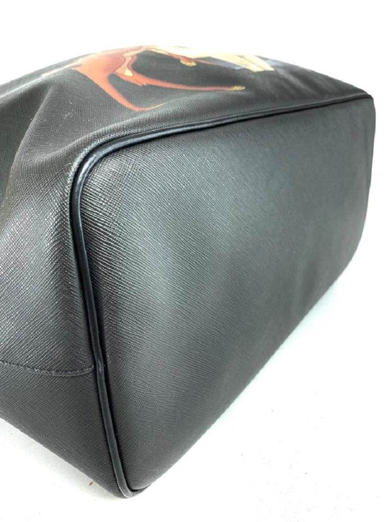 Givenchy Bag Bambi Antigona Large 6giv630 Black Coated Canvas Tote 5