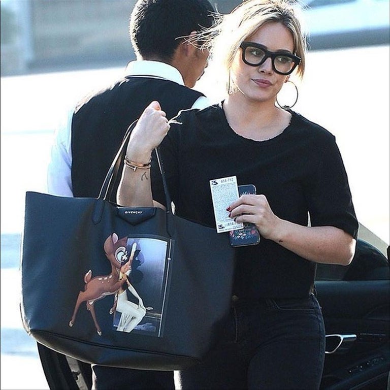 Givenchy Bag Bambi Antigona Large 6giv630 Black Coated Canvas Tote