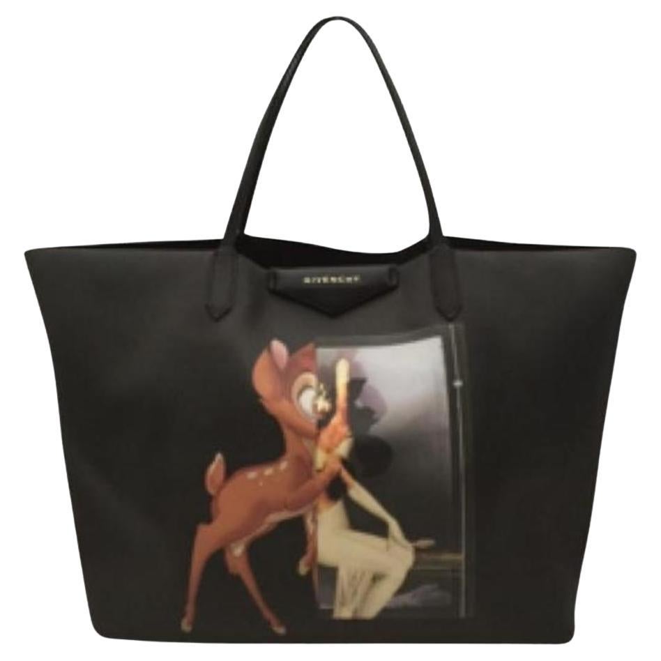 Givenchy Bag Bambi Antigona Large 6giv630 Black Coated Canvas Tote