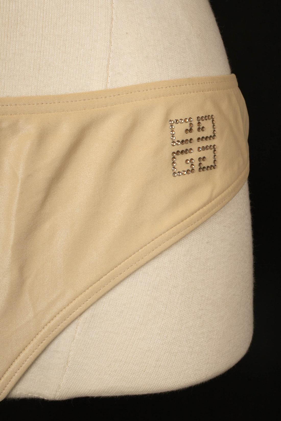 Givenchy Beige 3-Piece Bikini Swimsuit For Sale 6