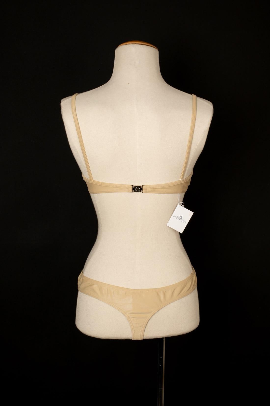 Givenchy Beige 3-Piece Bikini Swimsuit For Sale 3
