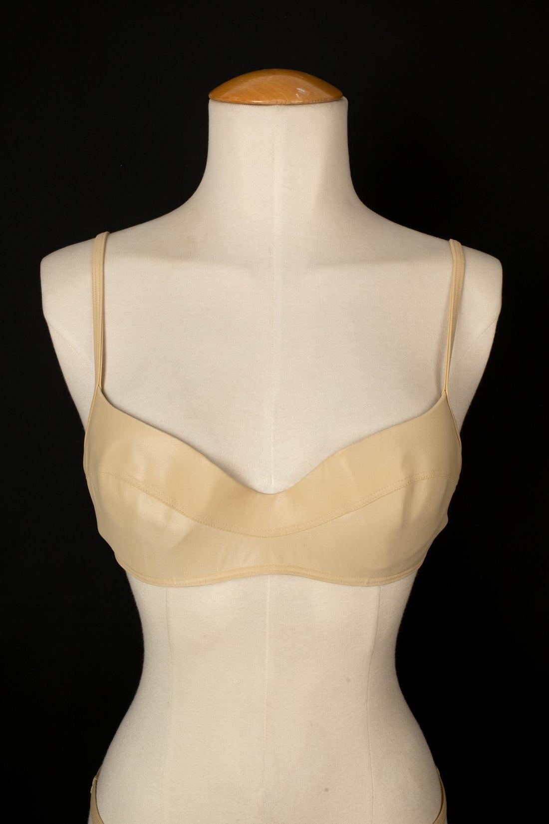Givenchy Beige 3-Piece Bikini Swimsuit For Sale 4
