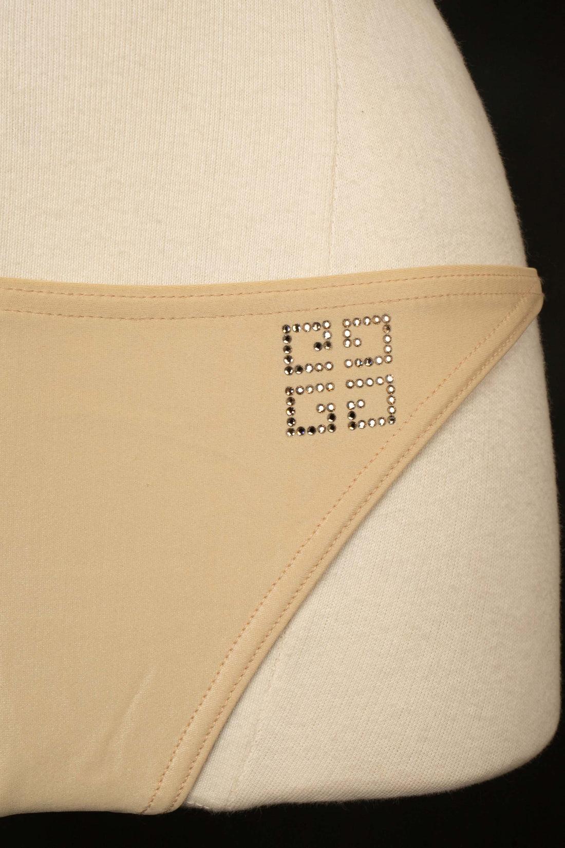 Givenchy Beige 3-Piece Bikini Swimsuit For Sale 5