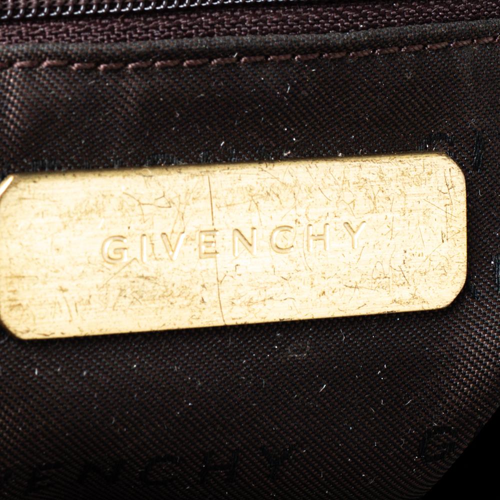 Givenchy Beige/Brown Monogram Canvas and Leather Shoulder Bag 1
