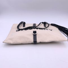 Givenchy Beige Canvas and Black Leather Logo Tote Shopping Bag