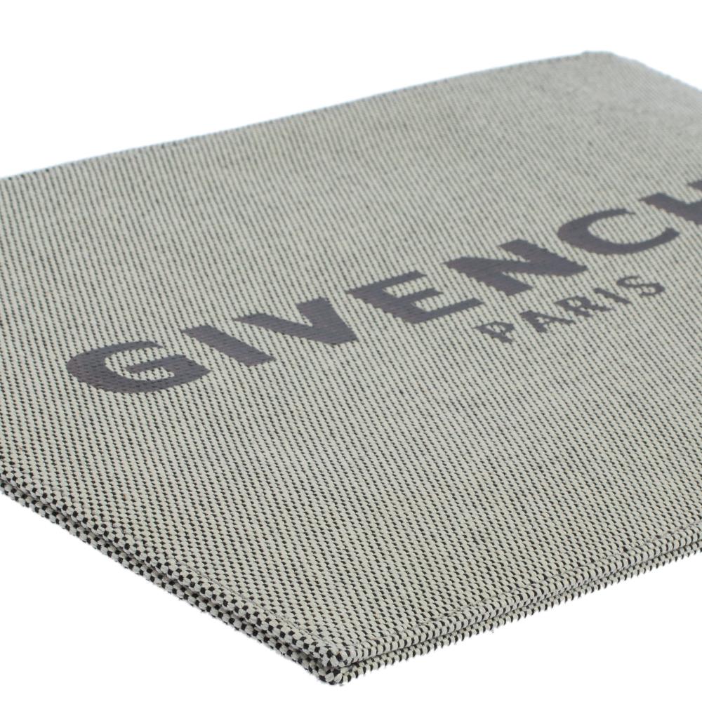Givenchy Beige Canvas Bond Pouch Clutch 2