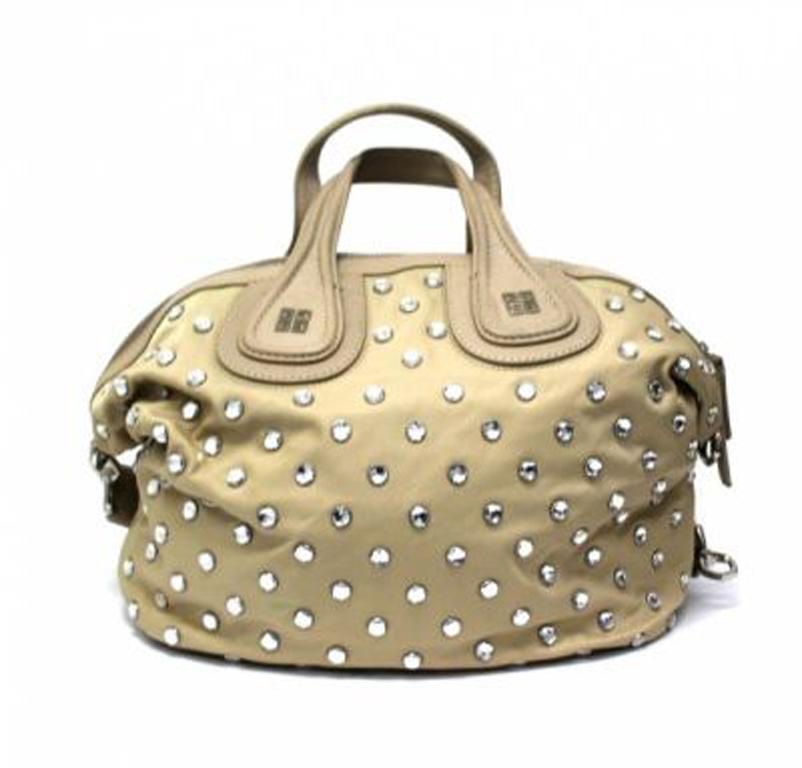 Givenchy Beige Canvas Nightingale Shoulder Bag  1