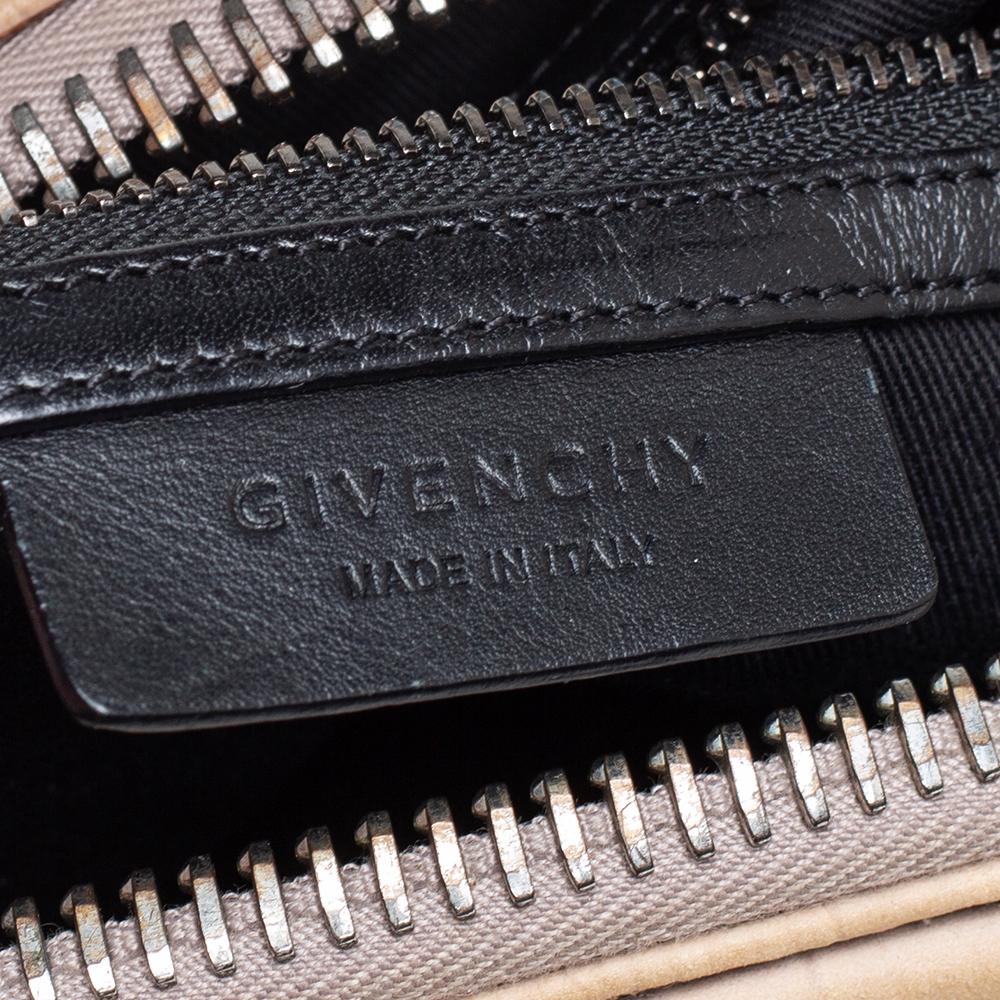 Givenchy Beige Croc Embossed Leather Medium Antigona Satchel 3
