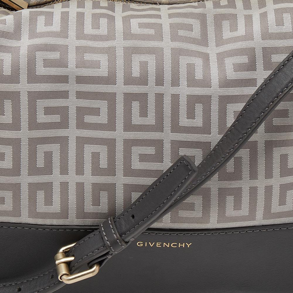 Women's Givenchy Beige/Grey Monogram Canvas and Leather Hobo