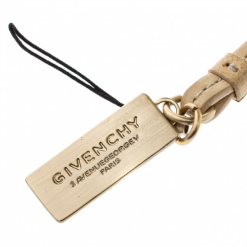 Women's Givenchy Beige Leather Cell Phone Charm For Sale
