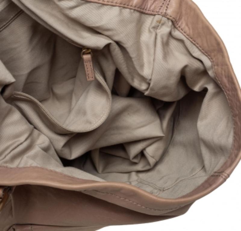 Women's Givenchy Beige Leather Front Pocket Hobo For Sale