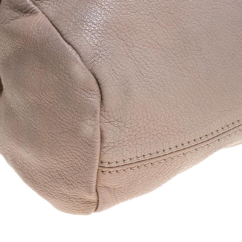 Givenchy Beige Leather Mini Pandora Sugar Crossbody Bag In Good Condition In Dubai, Al Qouz 2
