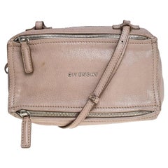 Used Givenchy Beige Leather Mini Pandora Sugar Crossbody Bag