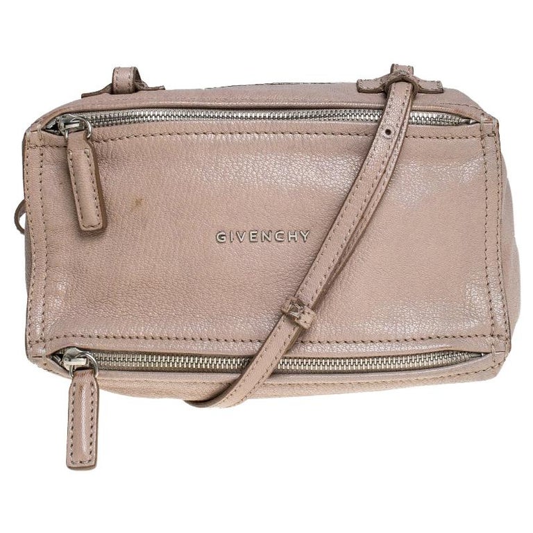 Givenchy Beige Leather Mini Pandora Sugar Crossbody Bag at 1stDibs