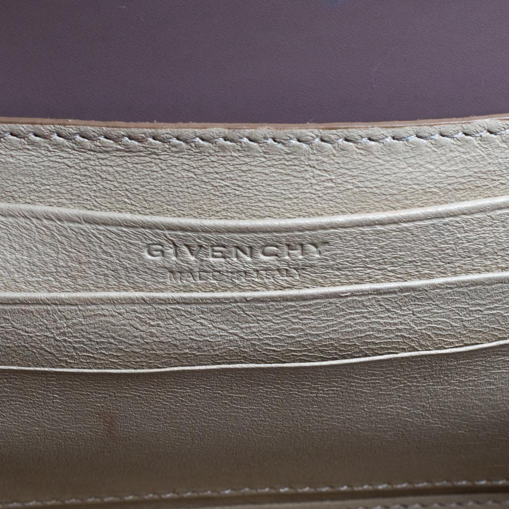 Givenchy Beige Leather Nano Horizon Crossbody Bag 4