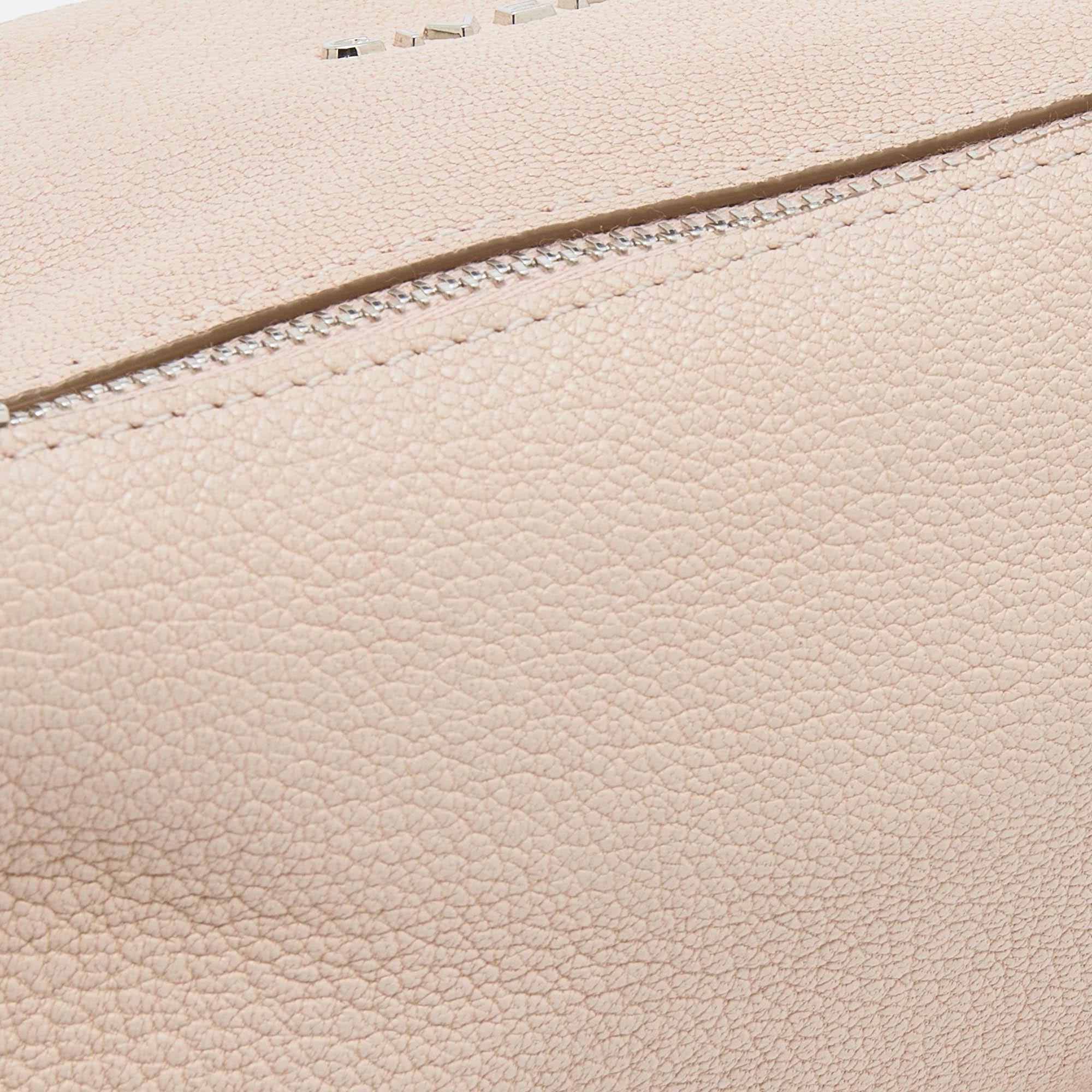 Givenchy Beige Leather Pandora Wristlet Clutch 6
