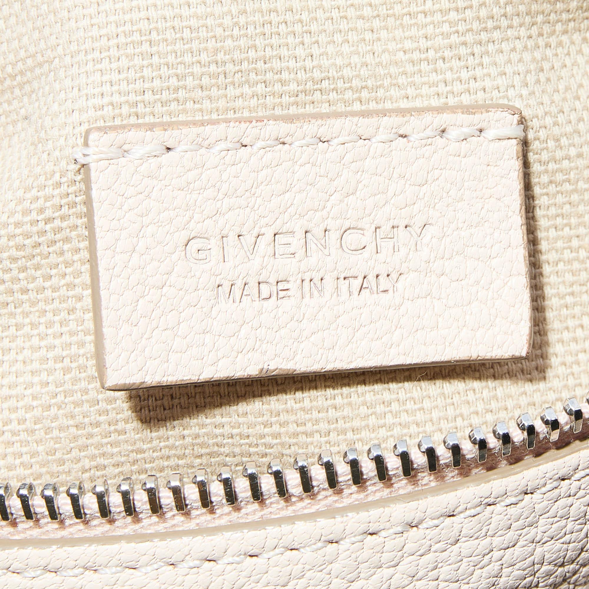 Givenchy Beige Leather Pandora Wristlet Clutch 3
