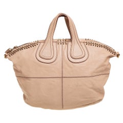 Givenchy Beige Leather Ring Embellished Nightingale Bag