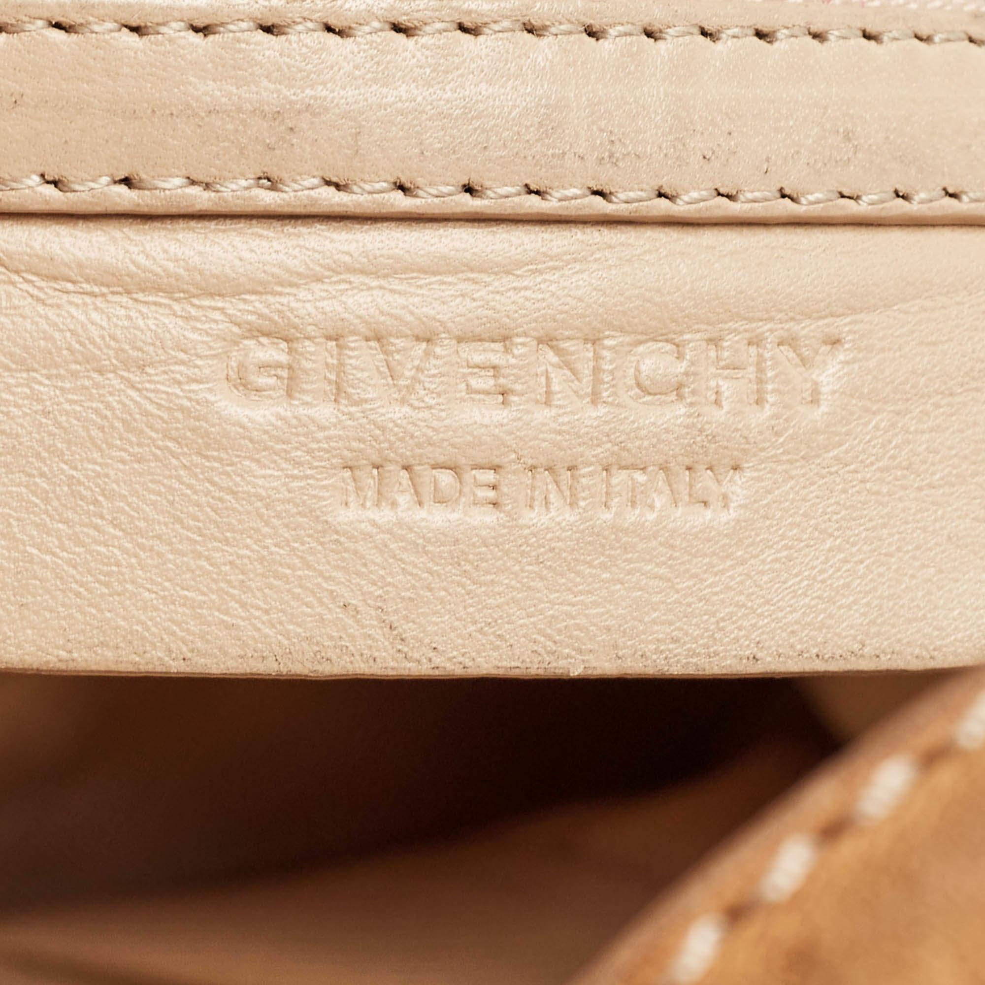 Givenchy - Petite sacoche Nightingale en cuir beige en vente 5