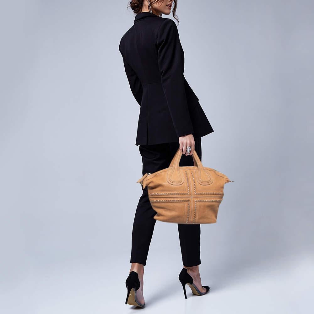 Givenchy Beige Leather Studded Nightingale Bag 9