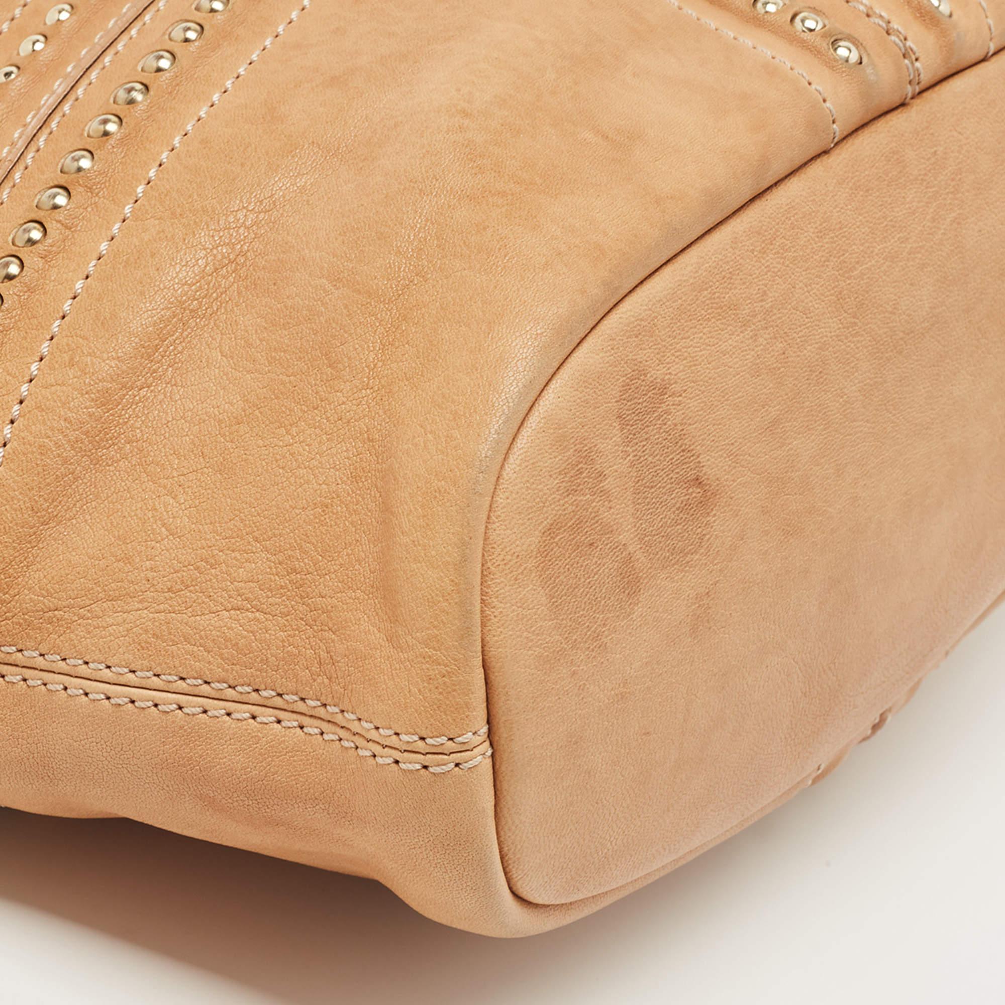 Givenchy Beige Leather Studded Nightingale Bag 2