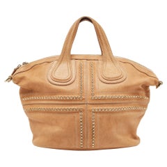 Givenchy Beige Leather Studded Nightingale Bag