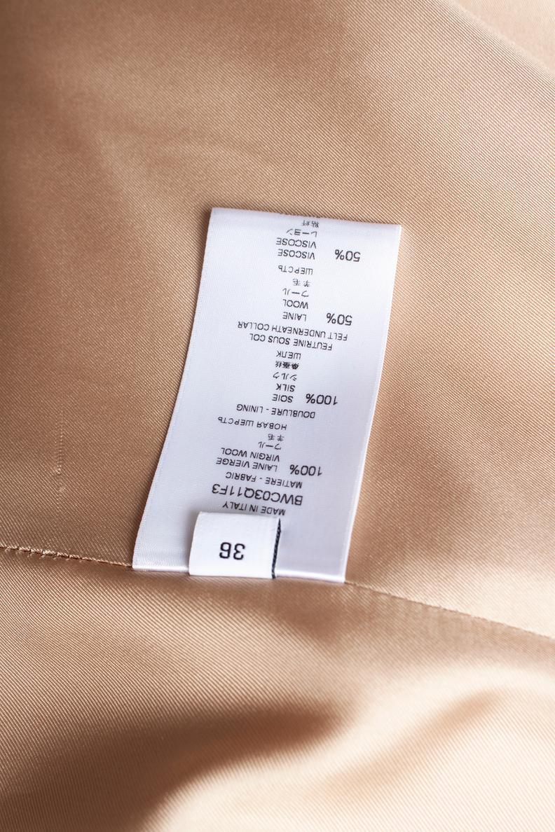 Givenchy, Beige long wool coat For Sale 1