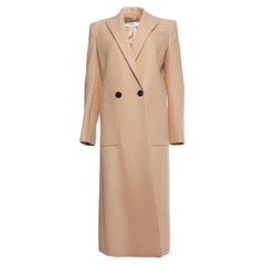 Givenchy - Manteau long en laine beige