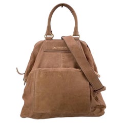 Givenchy Beige Tan Leather 2 Way Pandora Handbag with Strap