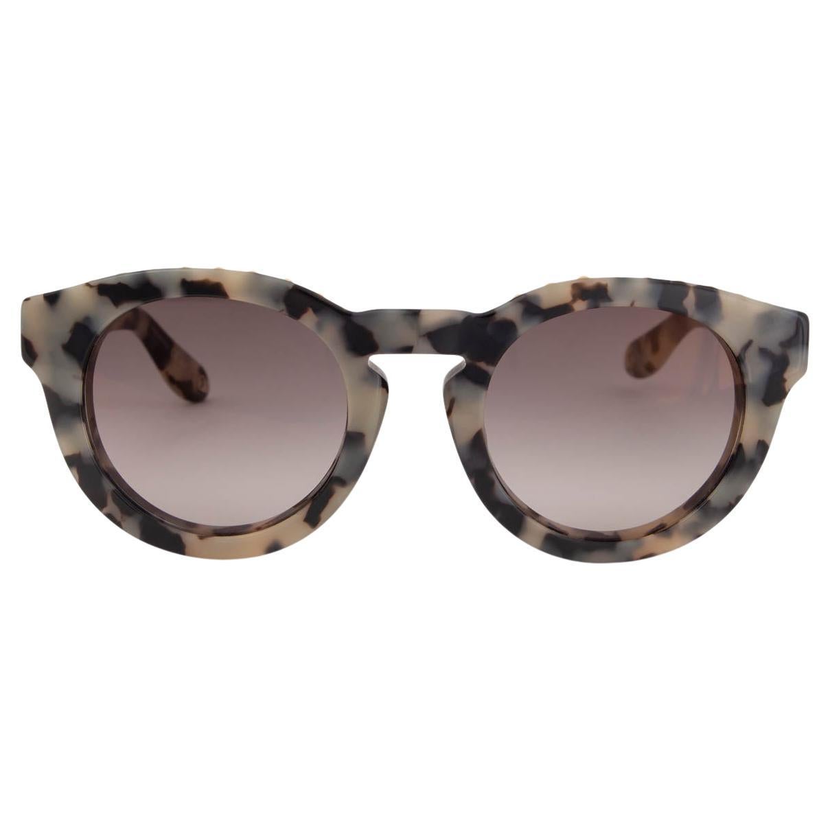 GIVENCHY beige Tortoise ROUND Sunglasses GV 7018/F/S