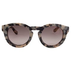 GIVENCHY beige Tortoise ROUND Sunglasses GV 7018/F/S