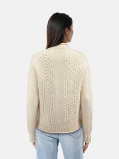 Givenchy Beige Wool Logo Knit Sweater Size S