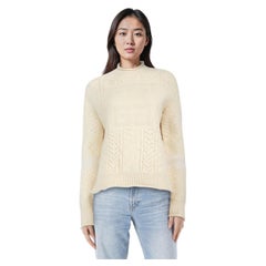 Givenchy Beige Wool Logo Knit Sweater Size S