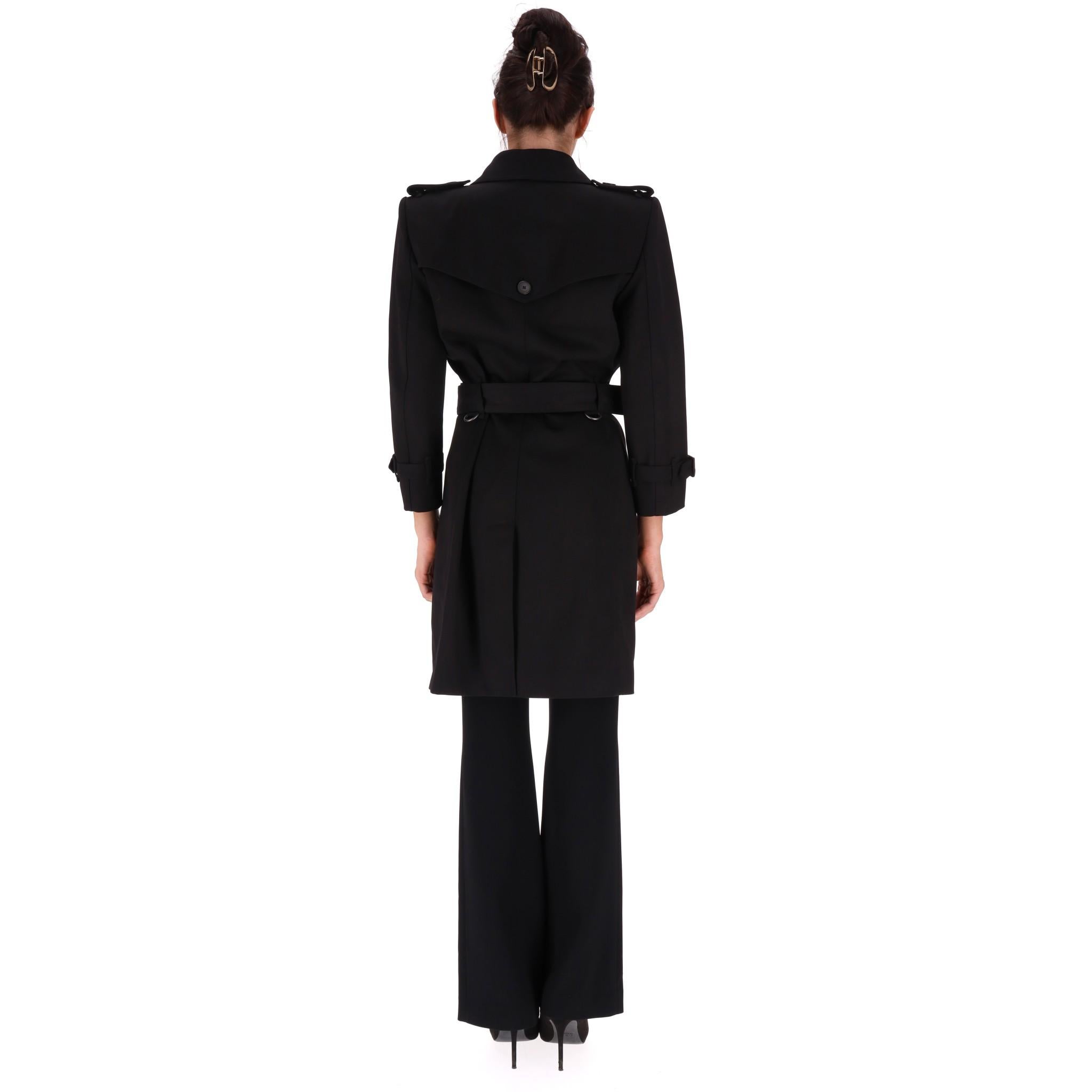 Givenchy Belted Cotton Trench Coat In Excellent Condition For Sale In London, GB