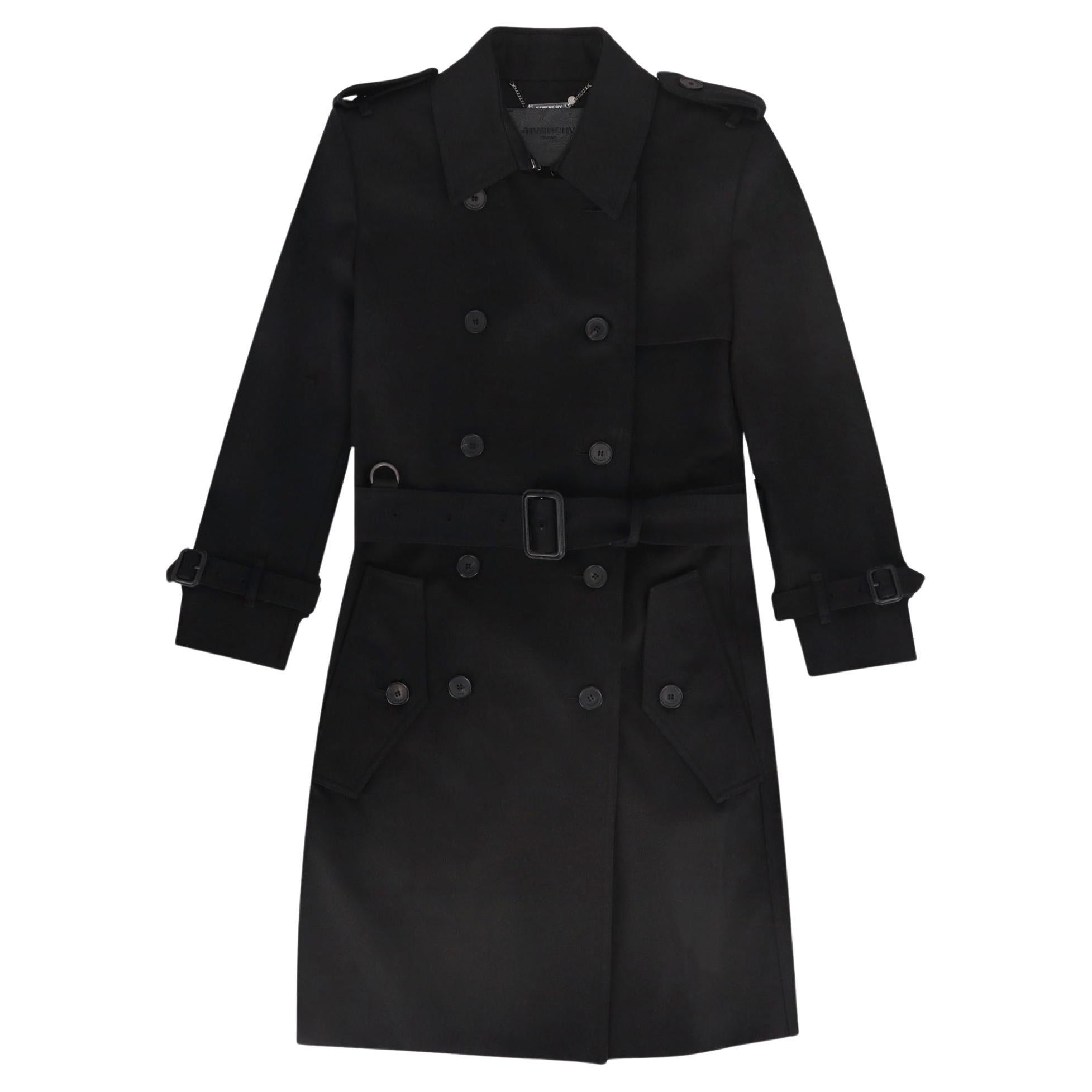 Givenchy Belted Cotton Trench Coat For Sale
