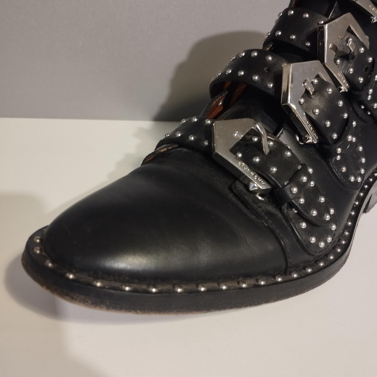 Black Givenchy Biker Half Boots IT 39 For Sale