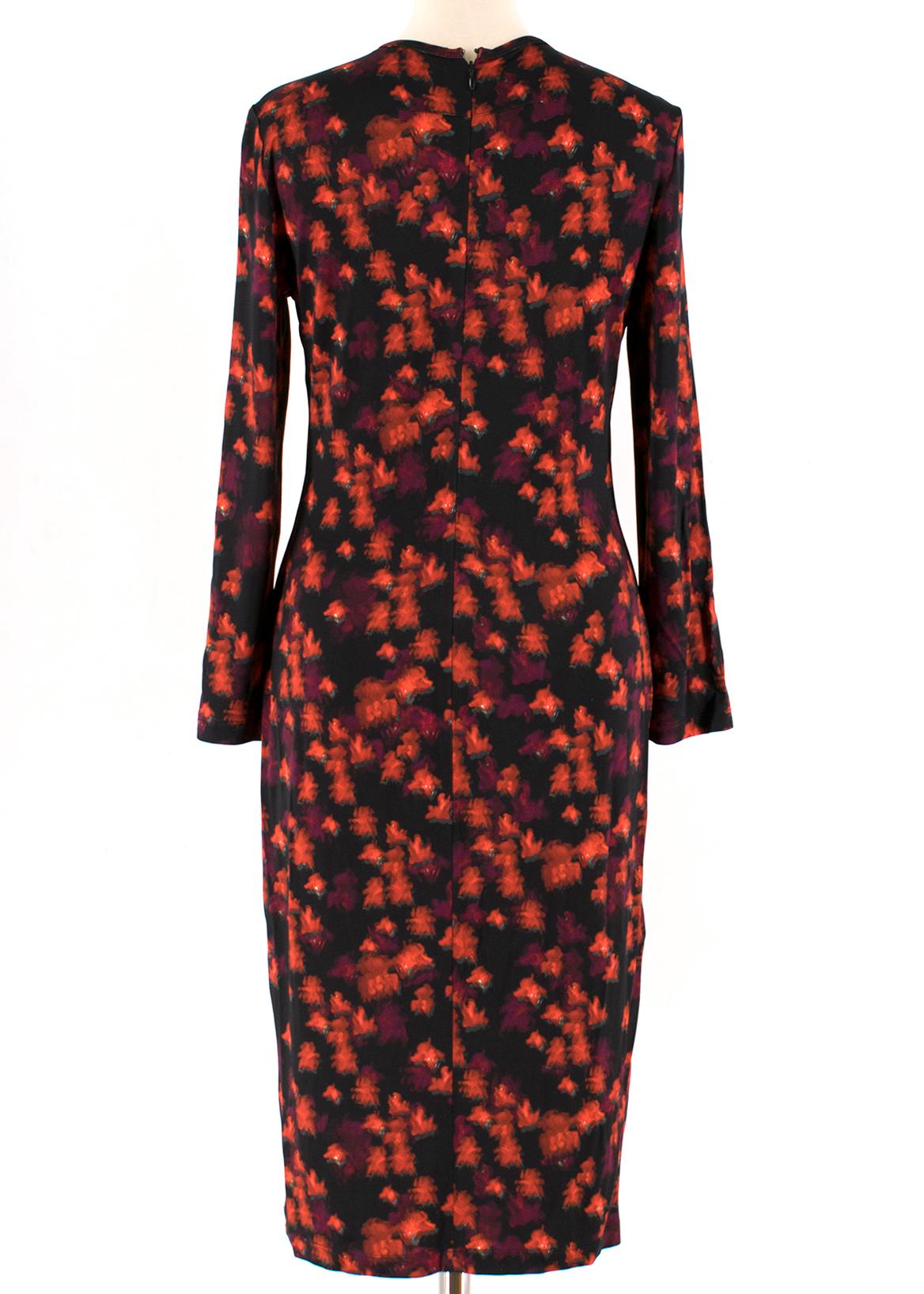 Givenchy Black Abstract Floral Dress 40 FR In Excellent Condition In London, GB