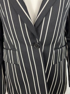 Givenchy Black and White Blazer Jacket, Size 40