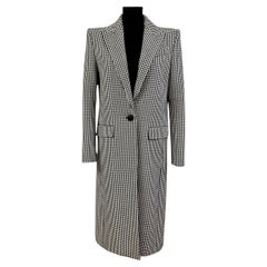 Givenchy Black and White Houndstooth Coat