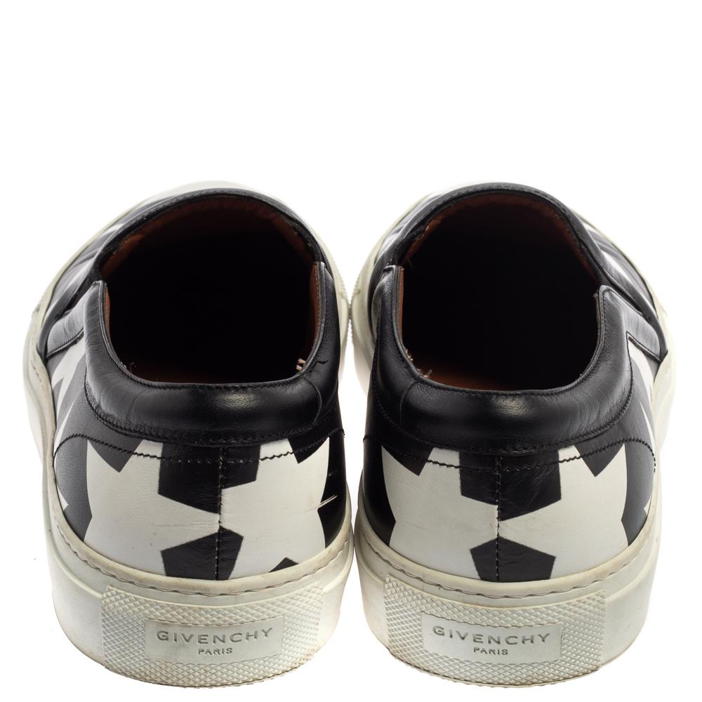 givenchy print sneakers in leather