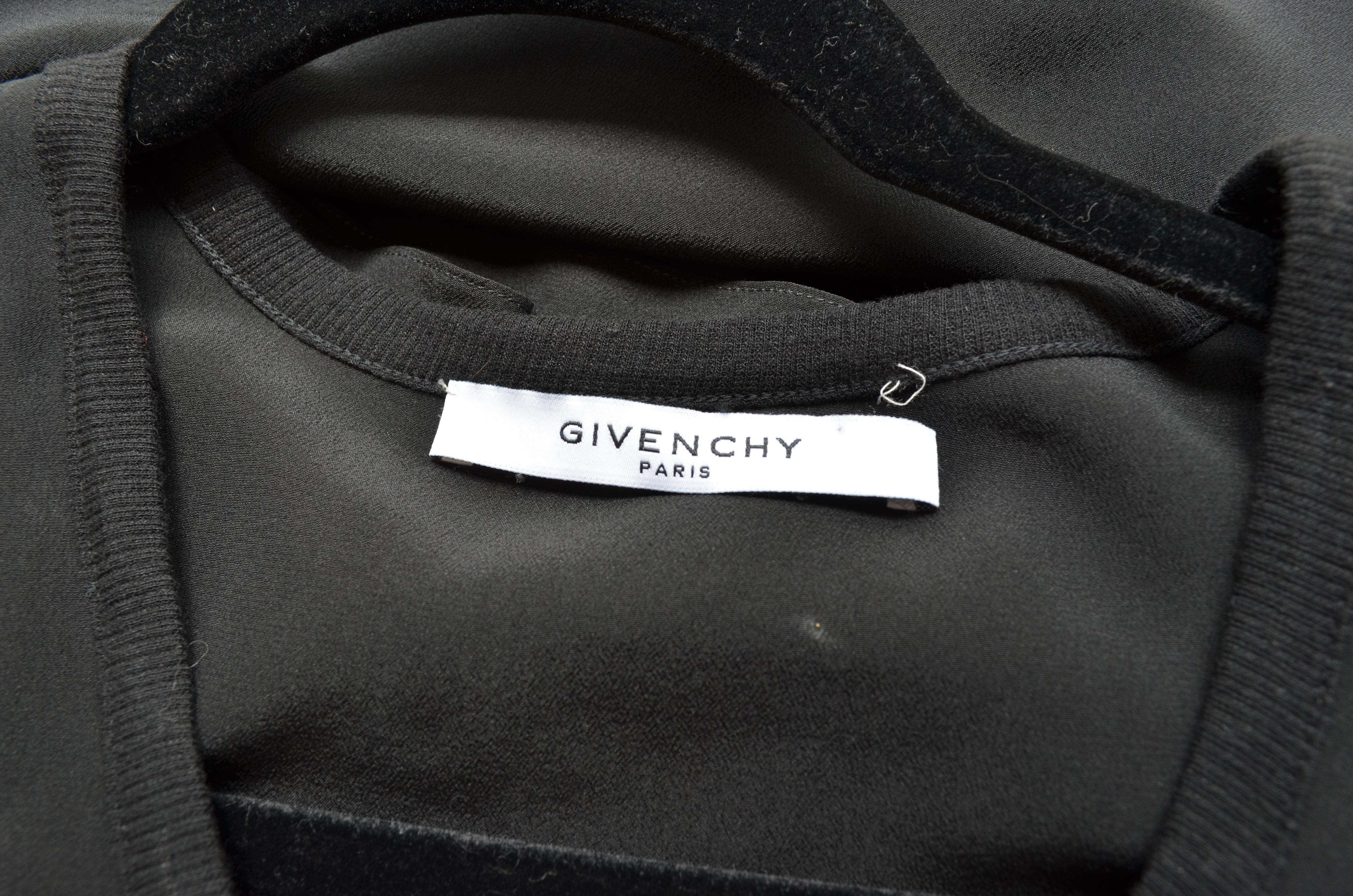 Givenchy Black Asymmetric Pleated Silk Dress NWT 2