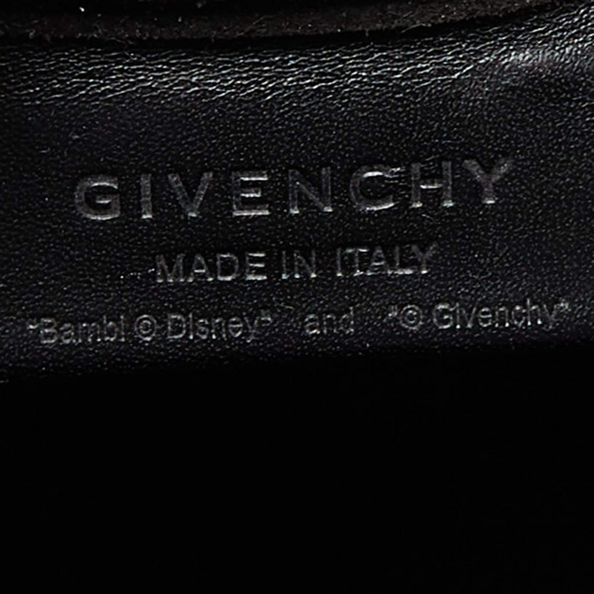 Givenchy Black Bambi Print Coated Canvas and Leather Antigona Shopper Tote In Good Condition In Dubai, Al Qouz 2