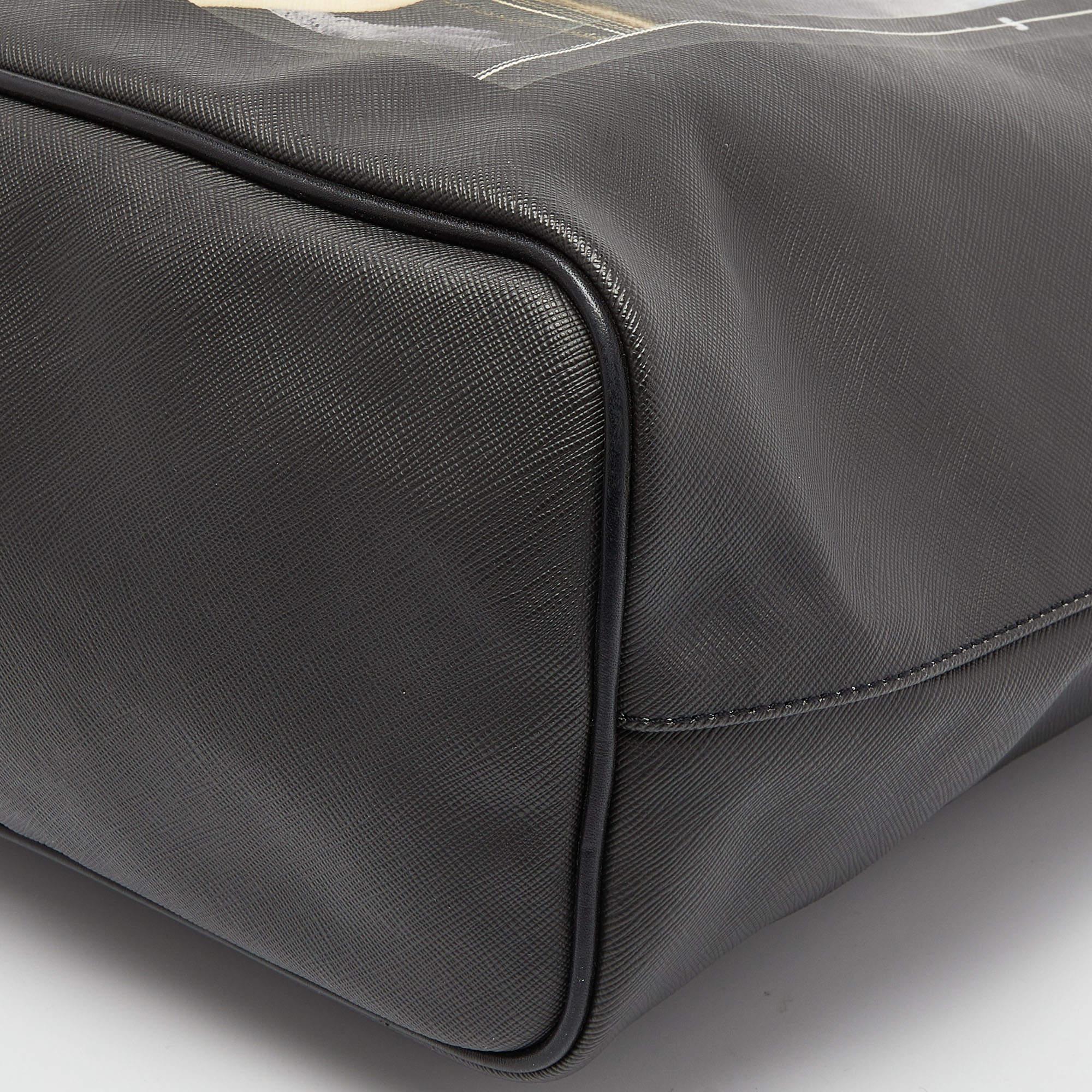 Givenchy Schwarzer Bambi-Druck aus beschichtetem Canvas und Leder Antigona Shopper Tote 2