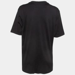 Givenchy Black Bambi Print Cotton Oversized T-Shirt S