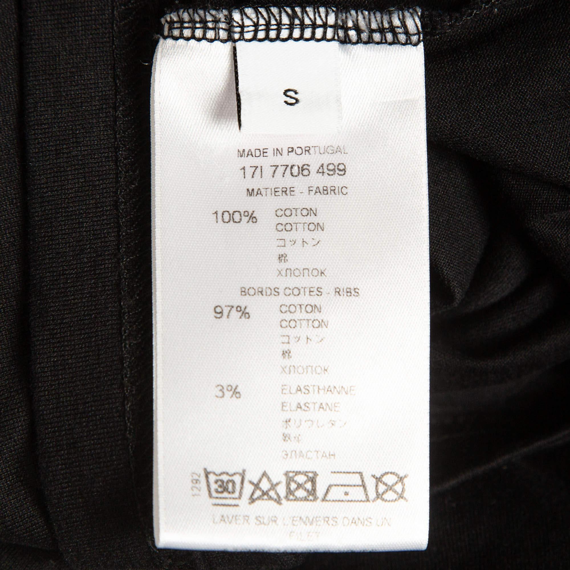 Givenchy Black Bambi Print Cotton Oversized T-Shirt S For Sale 1