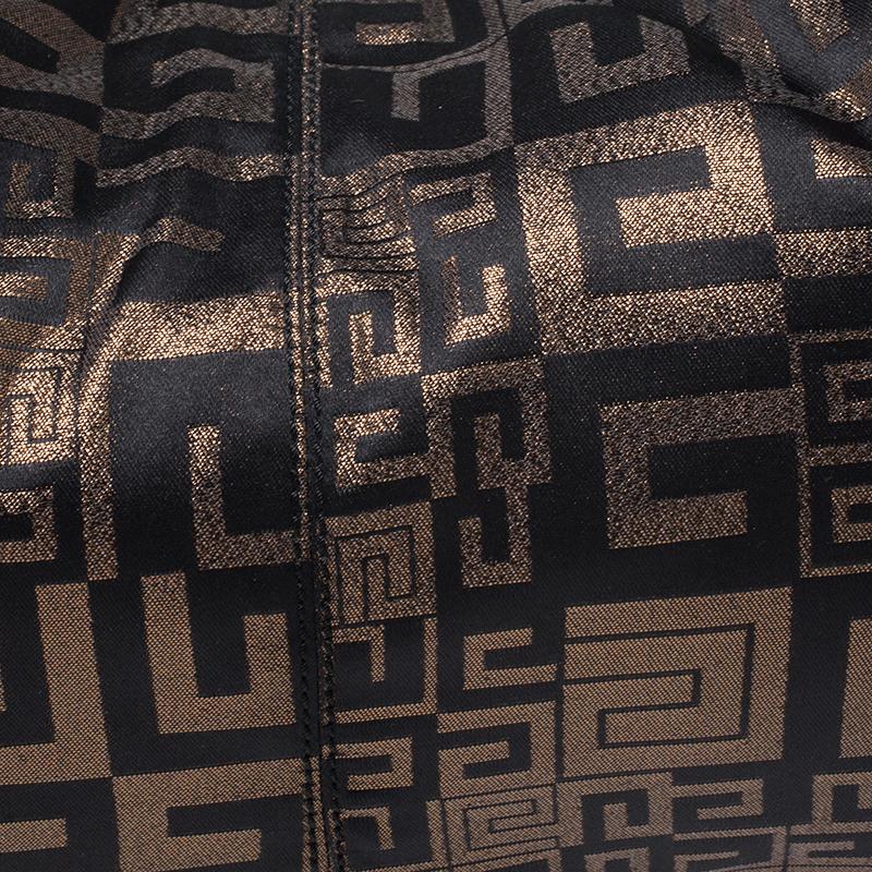 Givenchy Black/Bronze Signature Shimmering Fabric Hobo 3